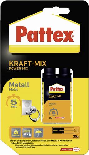 Pattex KRAFT-MIX Metall Zwei-Komponentenkleber PK5MS 35g von Pattex