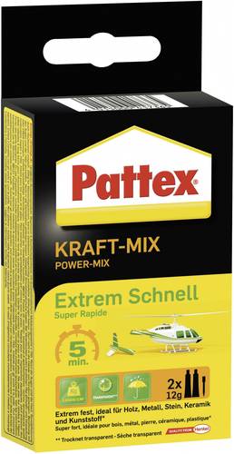 Pattex Kraft Mix Extrem Schnell Zwei-Komponentenkleber PK6ST 24g von Pattex