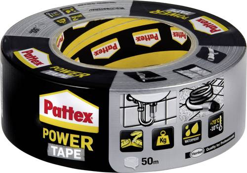 Pattex PT5SW Gewebeklebeband Power Tape Silber (L x B) 50m x 50mm 1St. von Pattex