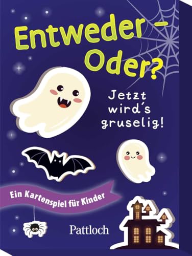 Entweder - Oder? Jetzt wird's gruselig!: EIN Kartenspiel für Kinder | Das lustige Entscheidungsspiel mit schaurigen Szenarien | Spiel ab 6 Jahren Entweder - Oder? Jetzt wird's gruselig!: EIN Kartenspiel für Kinder | Das lustige Entscheidungsspiel mit schaurigen Szenarien | Spiel ab 6 Jahren von Pattloch Geschenkbuch