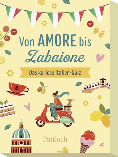 Pattloch Geschenkbuch Von Amore bis Zabaione: Das kuriose Italien-Quiz | Kartenspiel mit 51 Frage-Karten für die ganze Familie Pattloch Geschenkbuch Von Amore bis Zabaione: Das kuriose Italien-Quiz | Kartenspiel mit 51 Frage-Karten für die ganze Familie von Pattloch Geschenkbuch