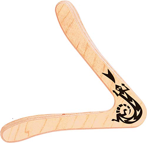 Paul Günther 1378 - Boomerang Sirius, klassische Form, ca. 25 cm groß, aus 44 mm starkem finnischem Flugsperrholz, fliegt ca. 15 - 20 m weit, für Rechtshänder geeignet von GÜNTHER FLUGSPIELE