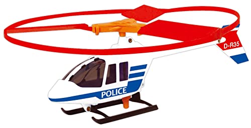 Paul Günther 1684 - Helikopter Police Copter, Polizei Hubschrauber mit Powerzug Schnellstartgriff, sofort startklar, ca. 36 x 27 cm von GÜNTHER FLUGSPIELE