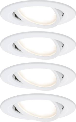 Paulmann Coin Slim LED-Einbauleuchte 4er Set LED LED fest eingebaut 18W Weiß (matt) von Paulmann