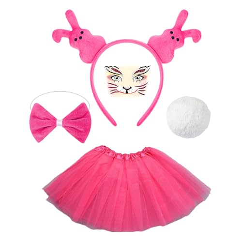 Pavsicgn Bunny Dress -up Set, Osterhasenkostüm,Buntes Halloween -Kostümkit | Lustige Cosplay -Accessoires, entzückende Outfits Requisiten für Frauen, Mädchen Pavsicgn Bunny Dress -up Set, Osterhasenkostüm,Buntes Halloween -Kostümkit | Lustige Cosplay -Accessoires, entzückende Outfits Requisiten für Frauen, Mädchen von Pavsicgn