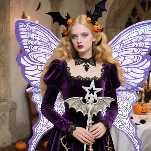 Pavsicgn Flügel Kostüm, Feenflügel Erwachsene Frauen, Schmetterling Kostümflügel Für Halloween, Eintauchende Urlaubskleidungskleidung von Pavsicgn