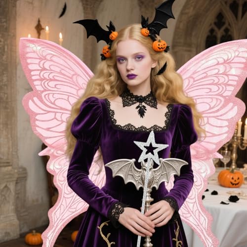 Pavsicgn Flügel Kostüm, Feenflügel Erwachsene Frauen, Schmetterling Kostümflügel Für Halloween, Eintauchende Urlaubskleidungskleidung von Pavsicgn