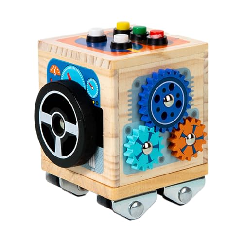 Pavsicgn Holzaktivität Würfel, geschäftiger Aktivität Würfel - LED -Bus -Sensory Board | Feinmotorik Spielzeug, frühe Bildungsaktivität für Kinder im Alter von 2 bis 4 Jahren Pavsicgn Holzaktivität Würfel, geschäftiger Aktivität Würfel - LED -Bus -Sensory Board | Feinmotorik Spielzeug, frühe Bildungsaktivität für Kinder im Alter von 2 bis 4 Jahren von Pavsicgn