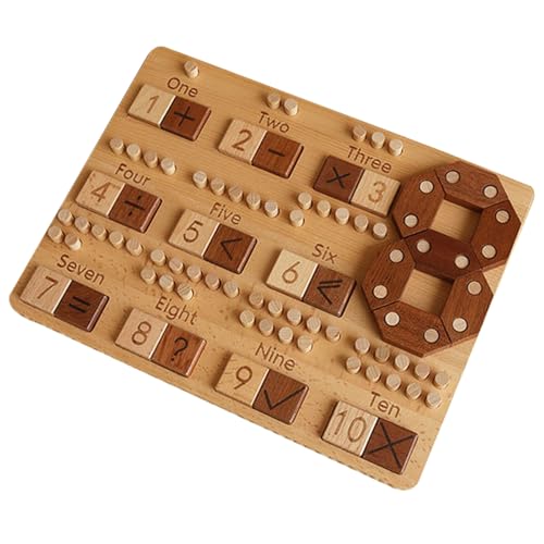 Pavsicgn Kids Math Board, Math Brettspiele | Bildung digitales Brettspiel - Bildungsabschluss, Subtraktion, Multiplikation und Abteilung Lernspielzeug für Kinder, Holz digitales Spielset Pavsicgn Kids Math Board, Math Brettspiele | Bildung digitales Brettspiel - Bildungsabschluss, Subtraktion, Multiplikation und Abteilung Lernspielzeug für Kinder, Holz digitales Spielset von Pavsicgn