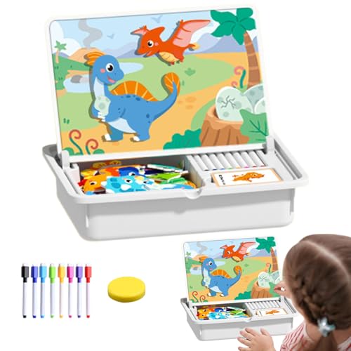 Pavsicgn Magnetisches Gesicht Anziehen,Doppelseitiges pädagogisches Puzzlespiel,Mädchen Spiel Gesicht Anziehen Zuordnungsspiel - Für Weihnachten Neujahr Zuhause Kindergarten Krippe von Pavsicgn