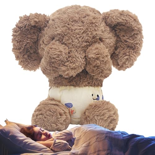 Pavsicgn Plüsch Elefant gefülltes Tier, ausgestopfter Elefant Plüsch - 13,7 Zoll weich gefüllte Figur,Huggable Plüschpuppen für Mädchen, Raumdekoration, Charaktersammlung von Pavsicgn