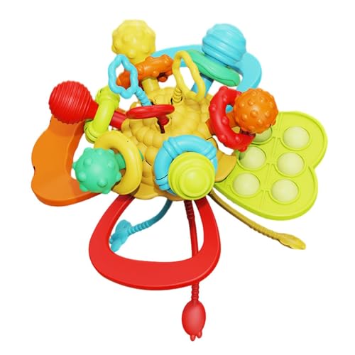 Pavsicgn Silikon-Pull-String-Spielzeug,Pull-String-Spielzeug | Zugseil-Griff-Trainingsspielzeug,Buntes Ziehspielzeug, sensorisches Schnurspielzeug für Ostern, Erntedankfest, Geburtstag von Pavsicgn