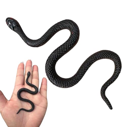 Spielzeugschlange, gefälschter Schlangenstreich, Black Snake Toys Gefälschte Gummischlange, Flexible Streich-Requisiten, leichte Regenwaldschlangen, lustige Spielzeuge für Halloween-Partygeschenke, St Spielzeugschlange, gefälschter Schlangenstreich, Black Snake Toys Gefälschte Gummischlange, Flexible Streich-Requisiten, leichte Regenwaldschlangen, lustige Spielzeuge für Halloween-Partygeschenke, St von Pavsicgn