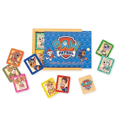 Paw Patrol 1384 Wooden Memory Match Game, Age 2 Years+ Multicolor 18 pcs von PAW PATROL