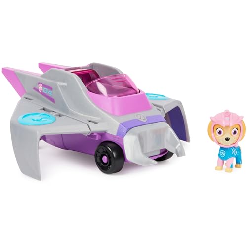 PAW Patrol, Aqua Pups - Basis Fahrzeug Spielzeugauto im Rochen-Design mit Skye Welpenfigur, Spielzeug geeignet für Kinder ab 3 Jahren von PAW Patrol
