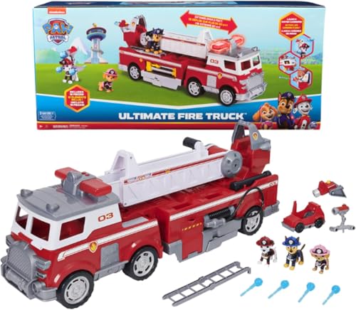 Paw Patrol, Marshall Feuerwehrauto mit ausziehbarer Leiter, Licht und Geräusche, Mini-Fahrzeug, Chase, Marshall und Skye Figuren, Spielzeug für Jungen und Mädchen, ab 3 Jahren Paw Patrol, Marshall Feuerwehrauto mit ausziehbarer Leiter, Licht und Geräusche, Mini-Fahrzeug, Chase, Marshall und Skye Figuren, Spielzeug für Jungen und Mädchen, ab 3 Jahren von Paw Patrol