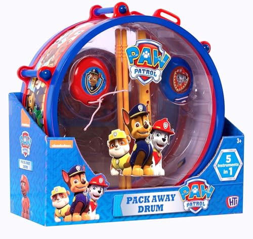 Paw Patrol 1383754 Pack Away Drum Musikinstrumente-Set, Mehrfarbig von Paw Patrol