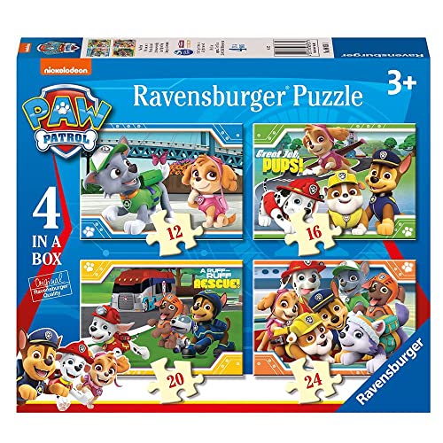 Paw Patrol 4 in 1 Kinder Puzzle Box | Motiv Freunde | Ravensburger von PAW PATROL