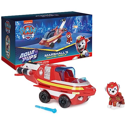 Paw Patrol Aqua Pups Marshall Transforming Dolphin Vehicle with Collectible Action Figure, Kids Toys for Ages 3 and up von PAW PATROL