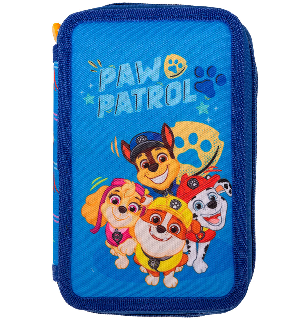 Paw Patrol Federmäppchen m. Inhalt - Doppel - Blau m. Print - Paw Patrol - One Size - Federmäppchen Paw Patrol Federmäppchen m. Inhalt - Doppel - Blau m. Print - Paw Patrol - One Size - Federmäppchen von Paw Patrol