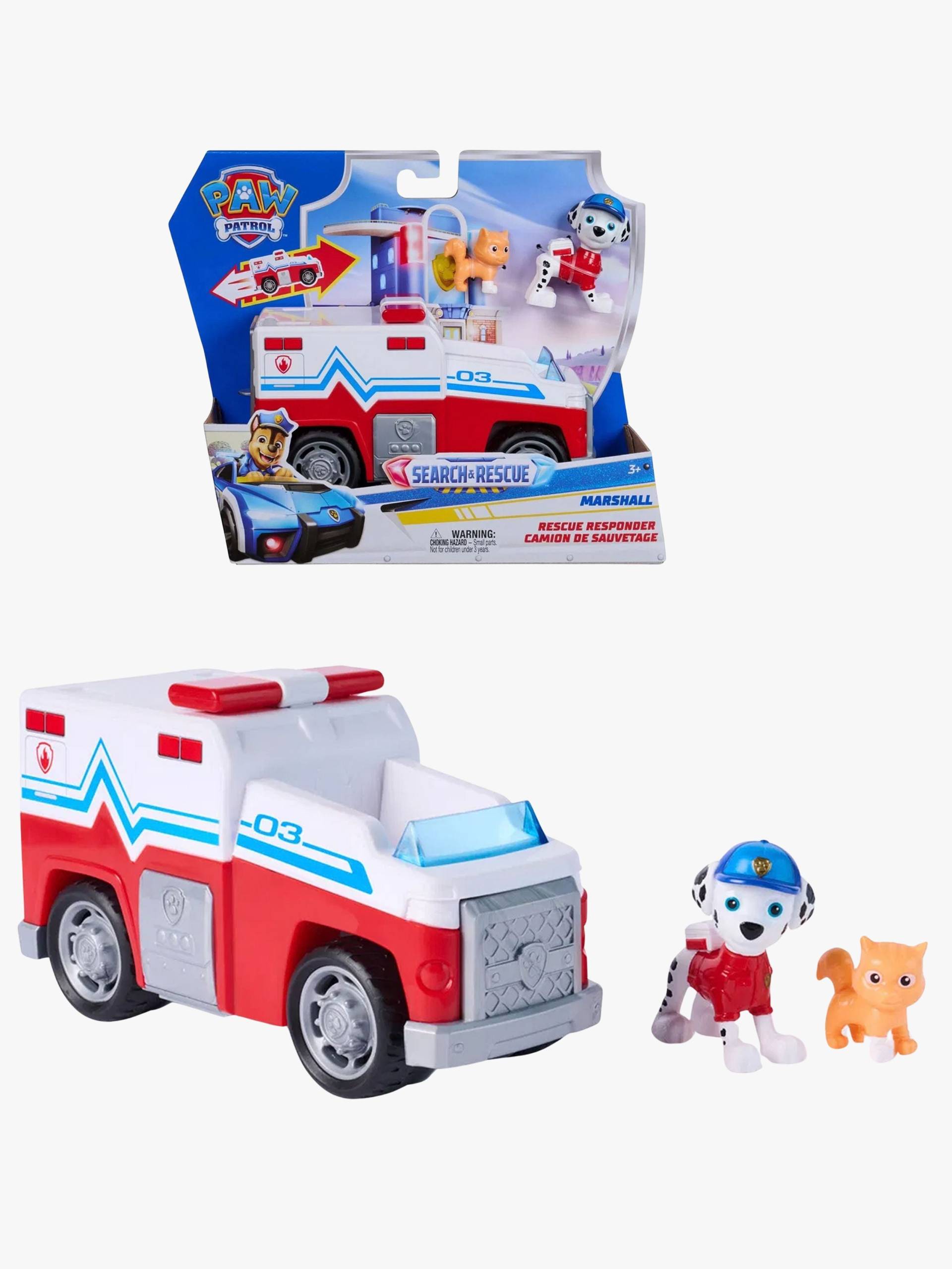 Paw Patrol Search &  Rescue Rettungsfahrzeug mit Figur Marshall von Paw Patrol