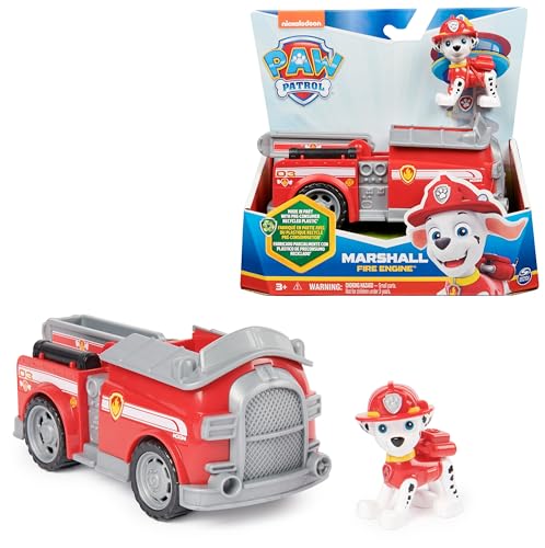 PAW PATROL, Feuerwehr-Auto mit Marshall-Figur (Sustainable Basic Vehicle/Basis Fahrzeug), Spielzeug für Kinder ab 3 Jahren von PAW PATROL