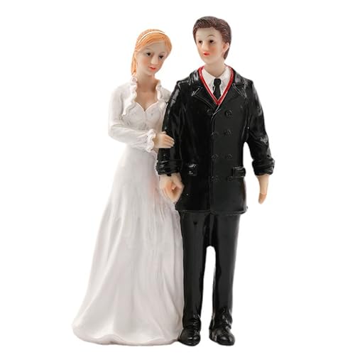 Pawcean Hochzeitstortenaufsatz für Braut und Bräutigam, Antik-Stil, Kunstharz, Andenken für Hochzeitsempfang, Jahrestag, Verlobung, Valentinstag, Brautparty Pawcean Hochzeitstortenaufsatz für Braut und Bräutigam, Antik-Stil, Kunstharz, Andenken für Hochzeitsempfang, Jahrestag, Verlobung, Valentinstag, Brautparty von Pawcean