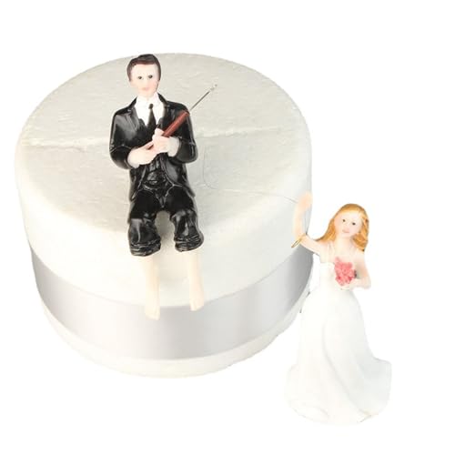 Pawcean Hochzeitstortenaufsatz für Paare, romantische Braut- und Bräutigam-Statuen für Hochzeitstorten, Verlobungsgeschenke und Heimdekoration Pawcean Hochzeitstortenaufsatz für Paare, romantische Braut- und Bräutigam-Statuen für Hochzeitstorten, Verlobungsgeschenke und Heimdekoration von Pawcean