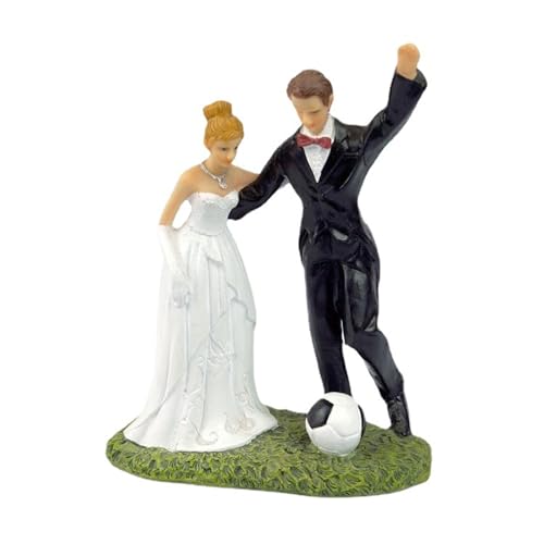 Pawcean Mr & Mrs. Hochzeitstortenaufsatz – Fußball-Liebhaber, Paar, Dessert für Hochzeitsempfang, Jahrestag, Verlobung, Valentinstag, Brautparty Pawcean Mr & Mrs. Hochzeitstortenaufsatz – Fußball-Liebhaber, Paar, Dessert für Hochzeitsempfang, Jahrestag, Verlobung, Valentinstag, Brautparty von Pawcean