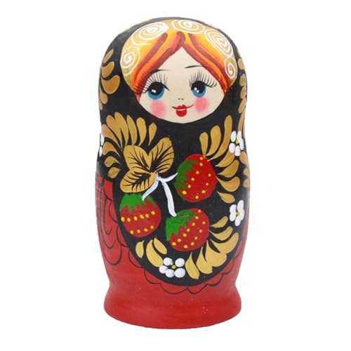 Pawlickio 5PCS -Puppen, Handgefertigte, Niedliche Russische Nistpuppen Aus, DIY Nordostblumen, Niedliche Nistpuppen Pawlickio 5PCS -Puppen, Handgefertigte, Niedliche Russische Nistpuppen Aus, DIY Nordostblumen, Niedliche Nistpuppen von Pawlickio