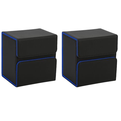 Pawnath Tragbare Aufbewahrungsbox für Tabletop-Spiele, Kartenschutz, Aufbewahrungsbox mit Großer Kapazität, Schwarz+Blau Pawnath Tragbare Aufbewahrungsbox für Tabletop-Spiele, Kartenschutz, Aufbewahrungsbox mit Großer Kapazität, Schwarz+Blau von Pawnath