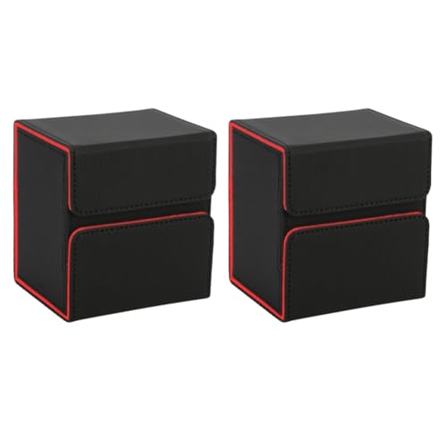 Pawnath Tragbare Aufbewahrungsbox für Tabletop-Spiele, Kartenschutz, Aufbewahrungsbox mit Großer Kapazität, Schwarz und Rot Pawnath Tragbare Aufbewahrungsbox für Tabletop-Spiele, Kartenschutz, Aufbewahrungsbox mit Großer Kapazität, Schwarz und Rot von Pawnath