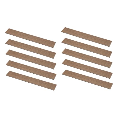 10 Stück Puppenhaus-Bodenbelag, Mini-Bodenplatten, selbstklebende Holzfliesen für DIY-Puppenhaus-Dekoration, Modellzubehör, Stil B von PawwJoy