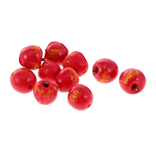 10-teiliges Miniatur-Obst-Set für Puppenhaus-Küchendekoration, Maßstab 1:12, realistisches Polymer-Ton, Lebensmittelzubehör von PawwJoy