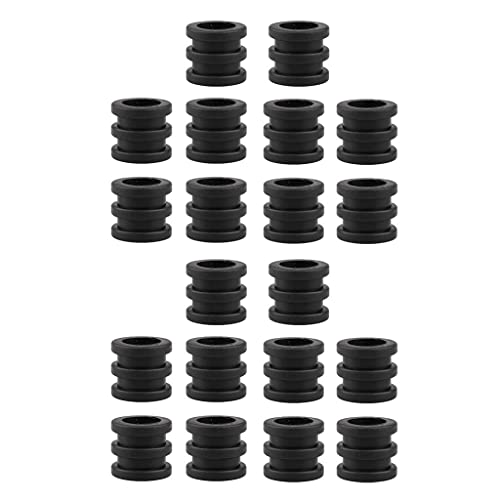 20 Stück 16 mm Kickertisch-Stoßstangen-Ersatz-Set, weiches PVC, Tischfußball-Zubehör für die meisten Kickertische, Schwarz 20 Stück 16 mm Kickertisch-Stoßstangen-Ersatz-Set, weiches PVC, Tischfußball-Zubehör für die meisten Kickertische, Schwarz von PawwJoy