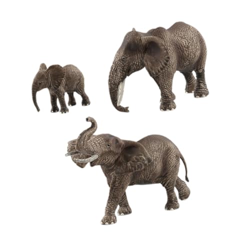 3 x realistische Elefantenfigur, detailliert, handbemalt, Miniatur-Tierspielzeug für Partygeschenke, Geburtstagsgeschenke 3 x realistische Elefantenfigur, detailliert, handbemalt, Miniatur-Tierspielzeug für Partygeschenke, Geburtstagsgeschenke von PawwJoy