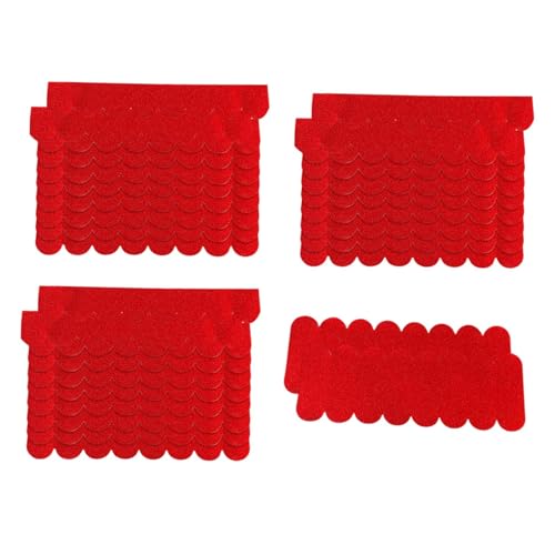 32 Blatt Filztuch mit selbstklebender Rückseite für Puppenhaus-Miniaturdächer, DIY-Handwerk, Heimdekoration, schneidbares dickes Filzmaterial - Rot 32 Blatt Filztuch mit selbstklebender Rückseite für Puppenhaus-Miniaturdächer, DIY-Handwerk, Heimdekoration, schneidbares dickes Filzmaterial - Rot von PawwJoy