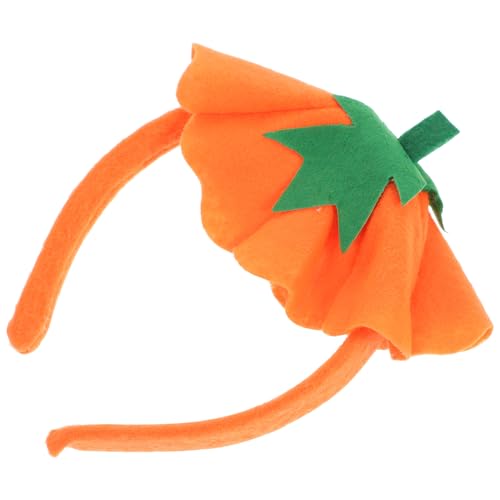 Halloween Kürbis Stirnband für Cosplay Kostüm Orange Stoff Zubehör Lustiges Haarband für Partys von PawwJoy