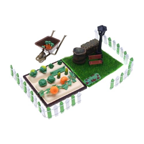 Mikro-Gemüseszenen-Modell, Gemüsefeld, Landschaftsmodell, Bastelset, Mini-Bauernhof-Modellbausatz, Gemüsefiguren für Kinder von PawwJoy