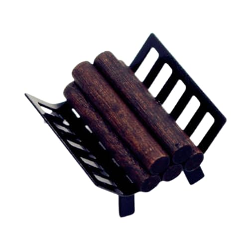 Mini Kaminholzregal für Puppenhaus Holzscheite Lagermodell 1:6 1:12 Maßstab Legierung und Holz inklusive 5 Brennholz und 1 Rack von PawwJoy