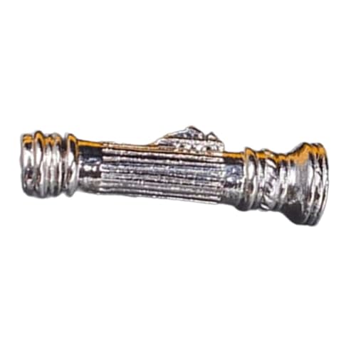 Mini-Taschenlampe im Maßstab 1/6, Zubehör für Puppenhaus und Actionfiguren, Metall, Vintage-Stil, realistisches, abnehmbares Design, 3 cm von PawwJoy