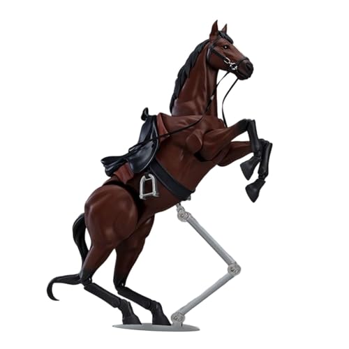 Realistische Pferdefigur, bemalt, PVC, Tierspielzeug, Statue, 18 x 15 cm, für Mikro-Landschaften, DIY-Szenen, pädagogisches Display, Braun Realistische Pferdefigur, bemalt, PVC, Tierspielzeug, Statue, 18 x 15 cm, für Mikro-Landschaften, DIY-Szenen, pädagogisches Display, Braun von PawwJoy