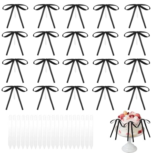 Schwarze Schleifen,Tortendeko,40 Stück Schwarze Schleife Tortenaufleger mit 20 Fliege Plugin Deko Torte für Kindergeburtstag Hochzeit Party Hochzeitstag Schwarze Schleifen,Tortendeko,40 Stück Schwarze Schleife Tortenaufleger mit 20 Fliege Plugin Deko Torte für Kindergeburtstag Hochzeit Party Hochzeitstag von PceGan