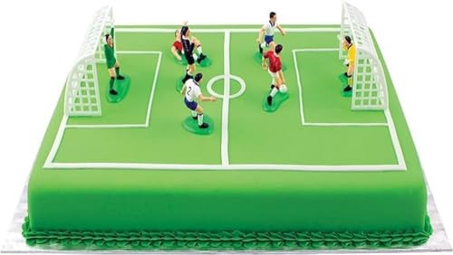 Fußball/Fußball-Topper für Kuchen und Cupcakes, 9 Stück, mehrfarbig, Dekorationen, Tortenaufsätze (10 x 4 x 6,3 cm) von Pchnfei