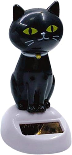 Pchnfei Schwarze Katze Solar Wackelkopf Figuren, Neuheit Solar Wackelkopf Solar Power Wackelkopf Figuren für Halloween Auto Armaturenbrett Dekor, Party und Scherzartikel Pchnfei Schwarze Katze Solar Wackelkopf Figuren, Neuheit Solar Wackelkopf Solar Power Wackelkopf Figuren für Halloween Auto Armaturenbrett Dekor, Party und Scherzartikel von Pchnfei