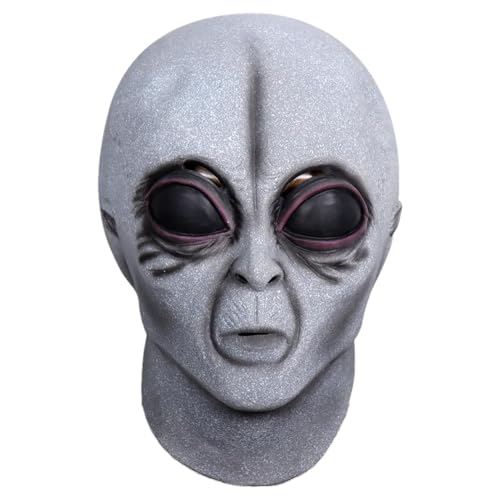 Pcingsia Alien Face Alien Realistische Kopf Requisiten Tragbare Streich Requisiten Mehrzweckkostüme für Urlaub Karneval Cosplay Bühnenshow von Pcingsia
