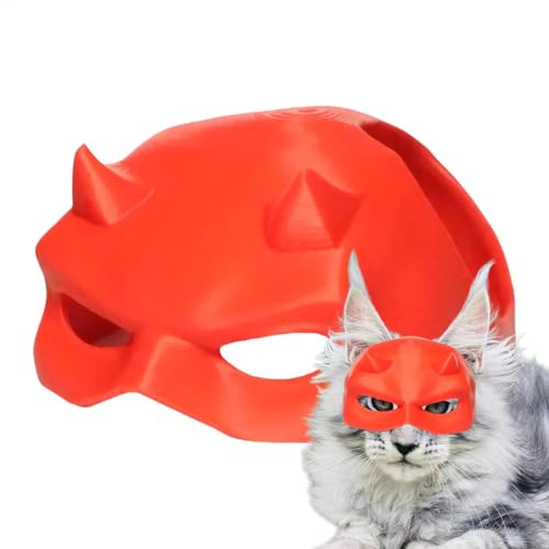 Pcingsia Haustier-Katzen-Halbgesichtsmaske – Haustier-Kätzchen-Dress-Up-Halbgesichtsmaske | Haustier-Kopfbedeckung, Gesichtsmaske, Haustier-Halloween-Gesichtsmaske für Kostümpartys, Haustierpartys von Pcingsia