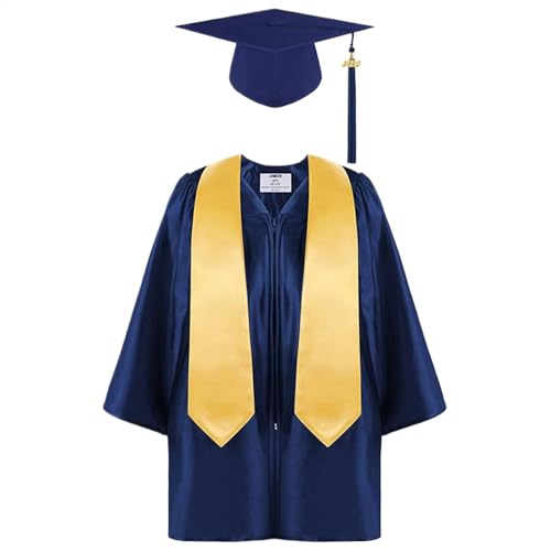 Pcingsia Kindergarten-Abschlusskappe und -kleid – Vorschulabschlusskappe und -kleid Paket Klasse von 2025 | Uni-Schulkleidung, Zeremonieanzug von Pcingsia