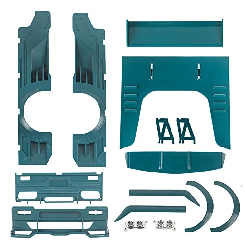 Pcivzxam Breiter Körper, niedrig liegend, umgebener Heckflügelspoiler-Set, für D12 1/10 RC Auto, Upgrade-Teile, Dekorationsset, 3 von Pcivzxam