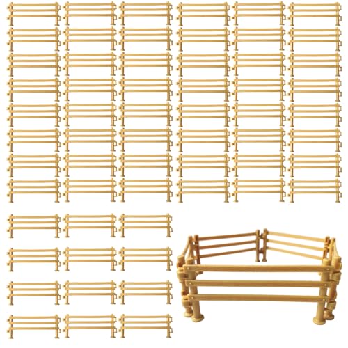 60 Stück Simulation Farm Ranch Zaun Spielzeug, Ideal Für Kinder, Tierliebhaber Und Miniaturlandschaften, Kreatives Spiel Und Dekoration 60 Stück Simulation Farm Ranch Zaun Spielzeug, Ideal Für Kinder, Tierliebhaber Und Miniaturlandschaften, Kreatives Spiel Und Dekoration von Pcone Kon